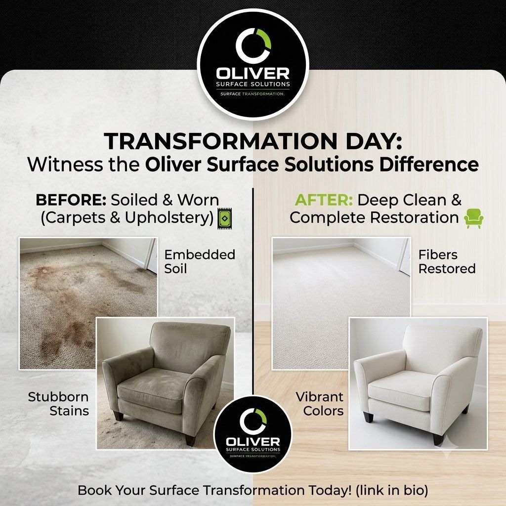 Upholstery Cleaning by Oliver Surface Solutions